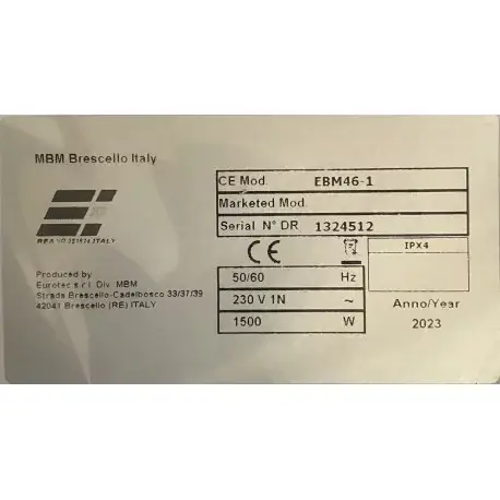 Bain marie MBM électrique EBM46 