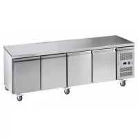 Desserte froid positif centrale 4 portes -2°C / 8°C - prof 700