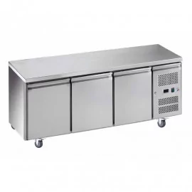 Desserte froid positif centrale 3 portes -2°C / 8°C - prof 700