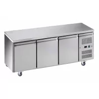 Desserte froid positif centrale 3 portes -2°C / 8°C - prof 700