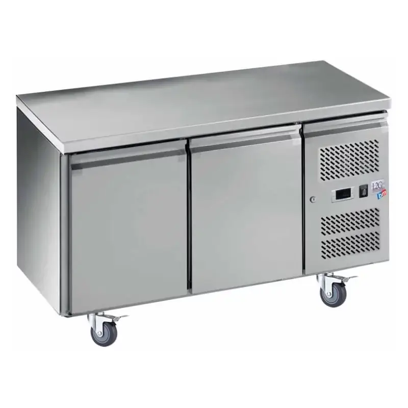 Desserte froid positif centrale 2 portes -2°C / 8°C - prof 700