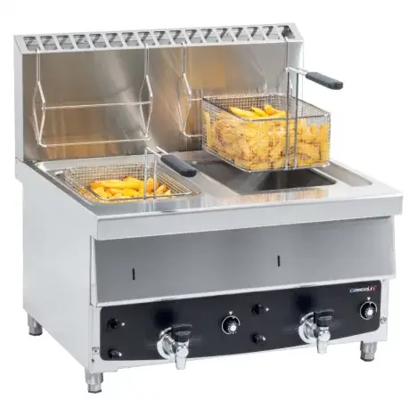 Friteuse gaz 10 L vanne de vidange Casselin